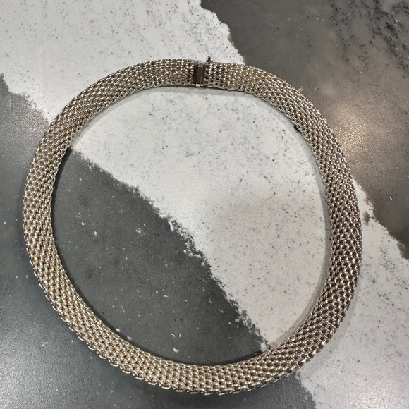 AUTHENTIC RETIRED Tiffany & Co Somerset Mesh choker - Picture 4 of 5